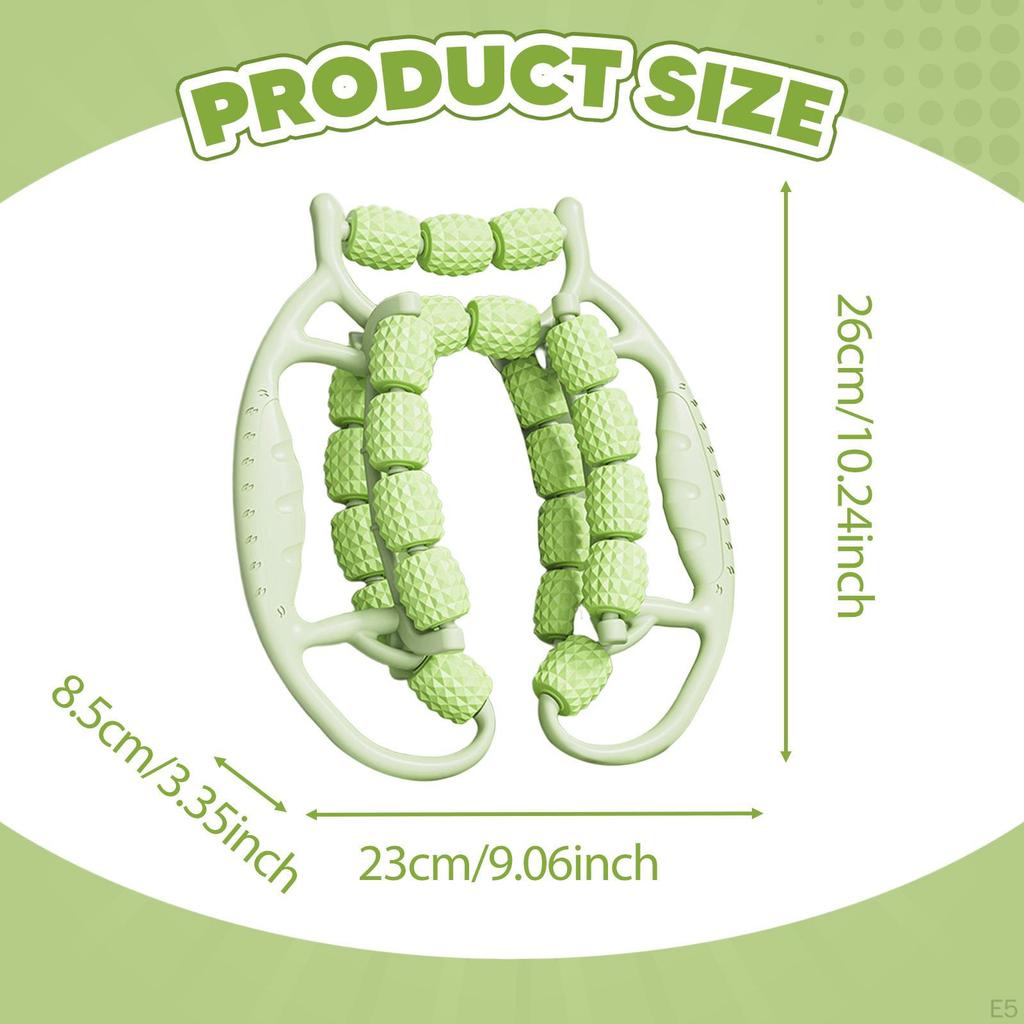Massage Roller 23 Wheels Circular Leg Clamp Muscle Relaxer for Elbow Thighs Legs