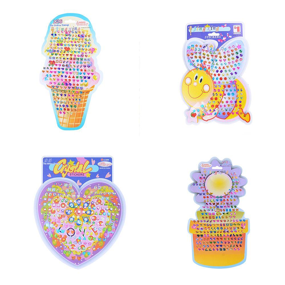 DIY Phone Sticker Cartoon Reward Crystal Stickers Diamond Car Decoration Head Earring Jewellery