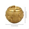 Copper Alloy Tea Tin Canister with Lid Decorative Storage Container Embossed