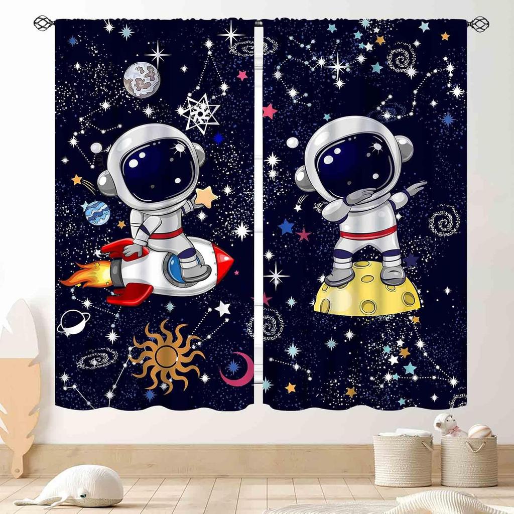 Kids Boys Curtains For Bedroom,Colorful Building Blocks Toys Plastic Brick Toy Pattern Abstract Contour Printed Blackout Drapes