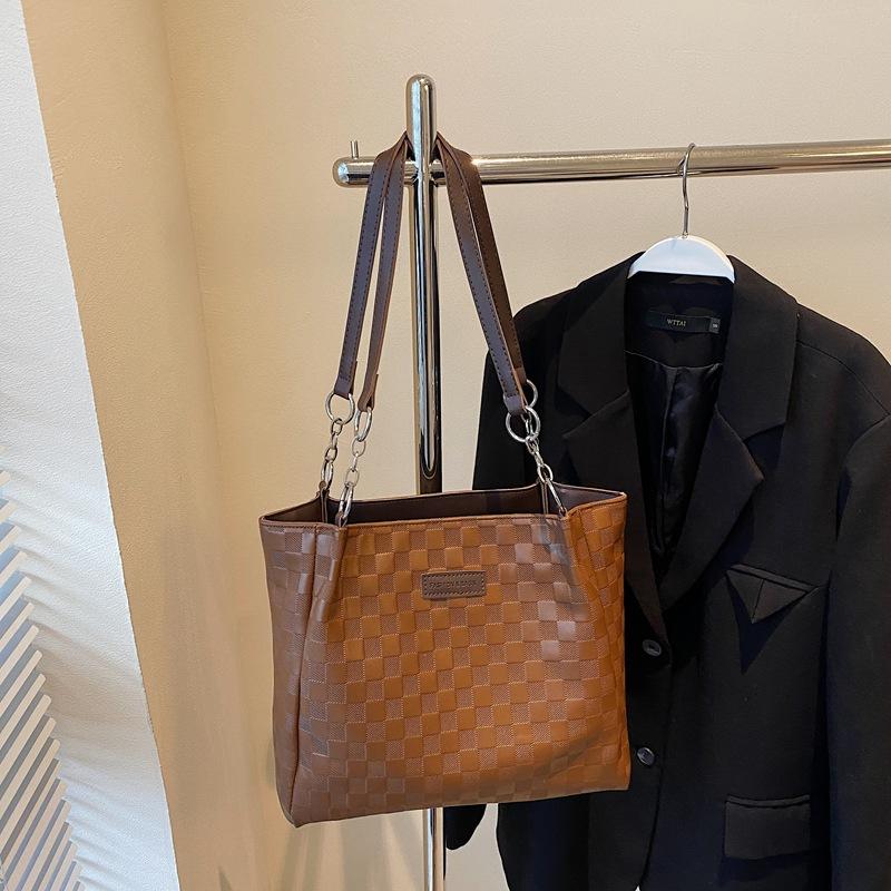 One-shoulder big bag for women 2025 new large-capacity tote bag, college student class commuting bag