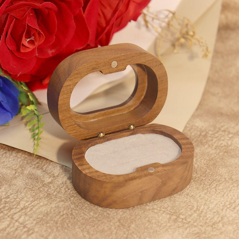 Engagement Ring Finger Ring Box Jewelry Storage Box Couple Rings Holder Wedding Ring Case  Wedding