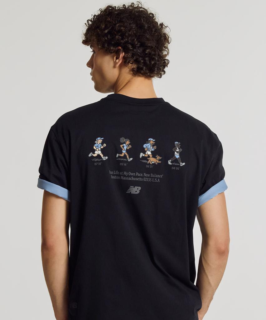 Nyuballanseu Nbneg21503 / Uni Nb Friends Short Sleeve T-Shirt (Black)