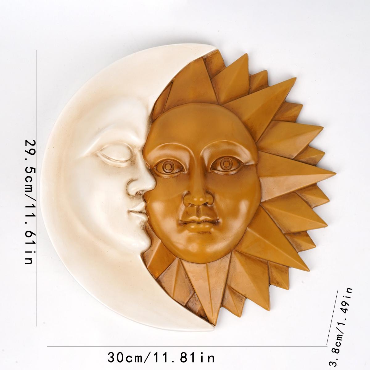 

Sun Moon Resin Statues Creative Home Decor Art Sculpture for Living Room Bedroom Dining Table Handicraft Charm Room Decoration