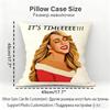 MariaCarey Christmas Song Cushion Household Decoration Linen Sofa Cushion Cover: Skin-Friendly & Breathable