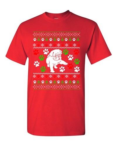 Dog Puppy Paws Lover Pet Ugly Christmas Gift Funny Humor DT Adult T-Shirt Tee Unisex T-Shirt XXXXL