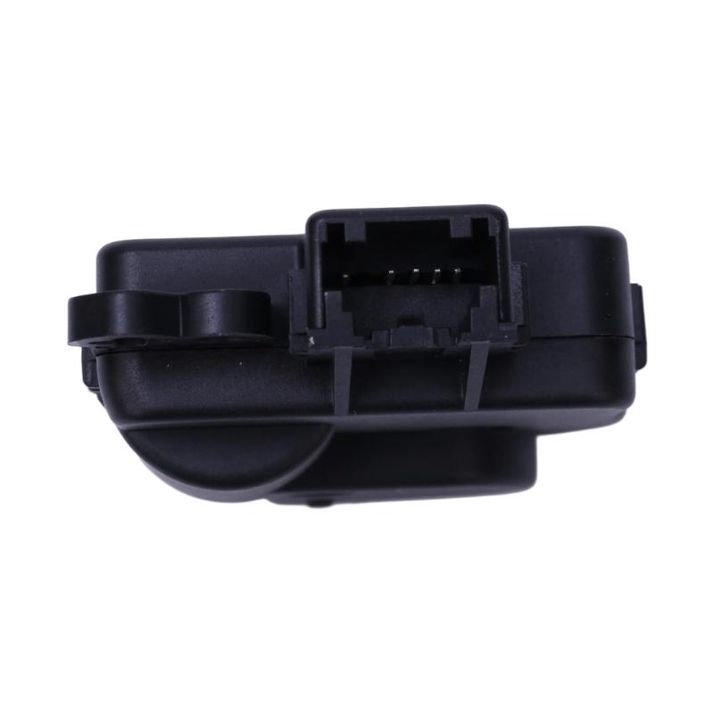 Replacement HVAC Air Door Actuator Motor with Part Number 4F2Z19E616GA, Injection-Molded ABS Housing, and Circular-Hole Mounting Points