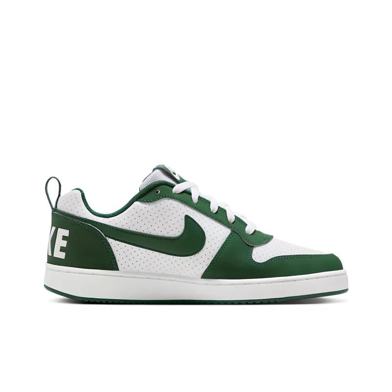 Nike Court Borough Synthetic Leather Low Fashion Versatile Non-Slip Durable Low-Top Kids Casual Shoes Kids sneaker White Green FM3440-131