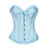 Corsetti e Bustier da Donna Top Moda Sexy Corselet Raso Overbust Broccato Vintage Taglie Forti