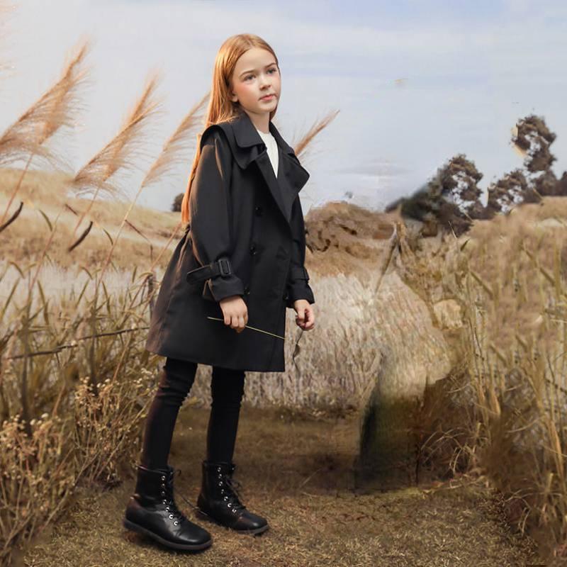 

Детское повседневное пальто, весенне-осеннее модное пальто для девочек 160cm