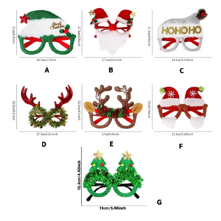 Reusable Plastic Glasses Holiday Celebration Eyewear For Costume Parties Group Photo Props