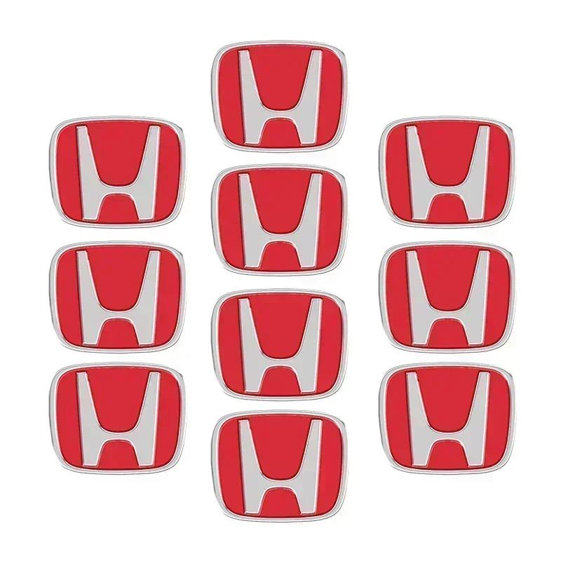 5pcs/10Pcs Car Emblem Remote Key Stickers Badge For Honda Civic Fit Jazz Accord CRV HRV City Odyssey Passport Pilot Vezel