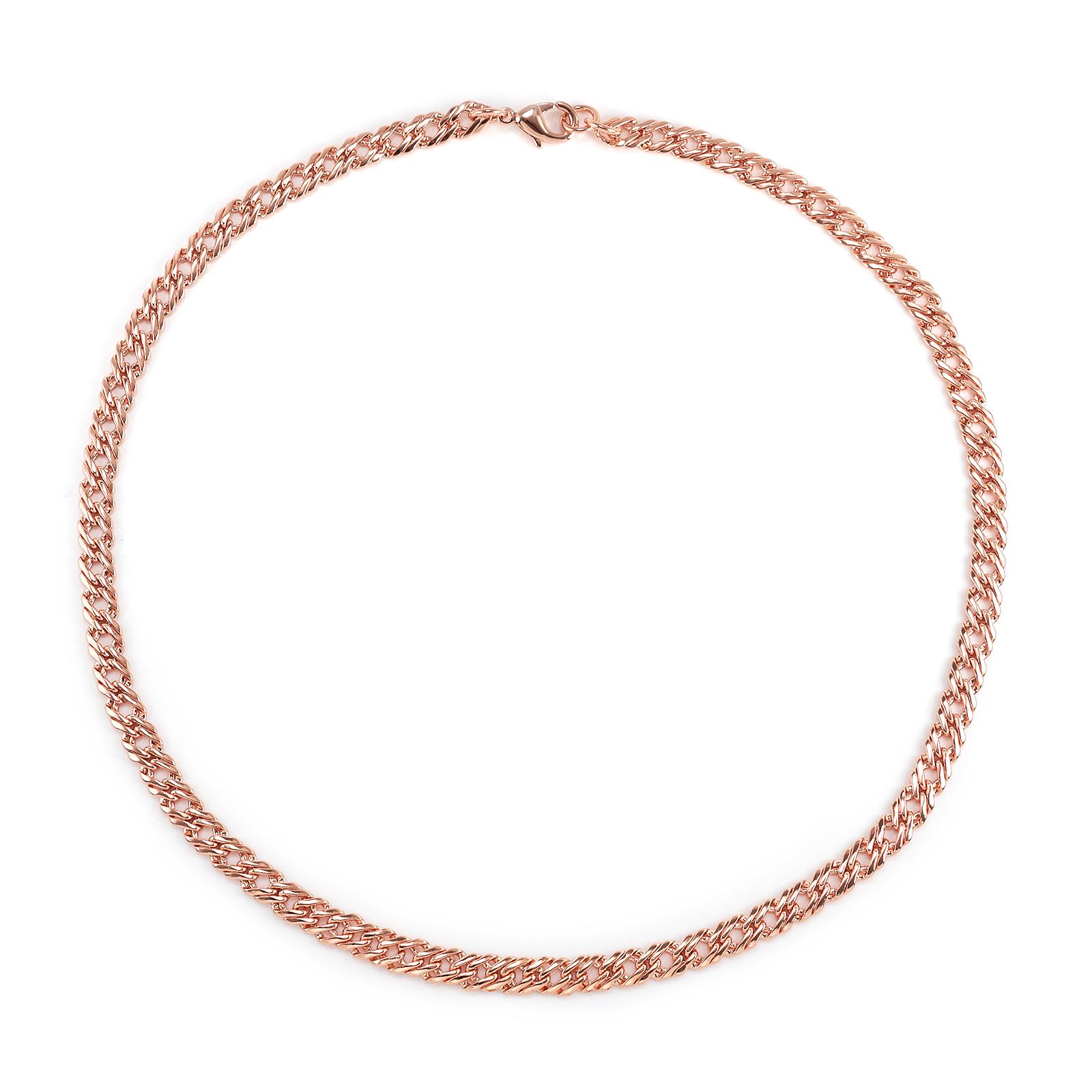 

Vinterly Cuban Chain Long Necklace for Men Women Red Copper Adjustable 20/22 Inch Twisted Anti-scratch Jewelry Lobster Clasps 20inch
