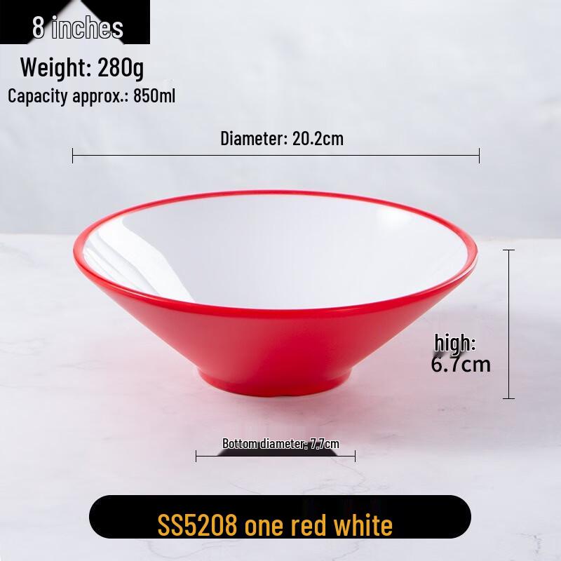 JINMEILI Melamine Nordic Conical Bowl