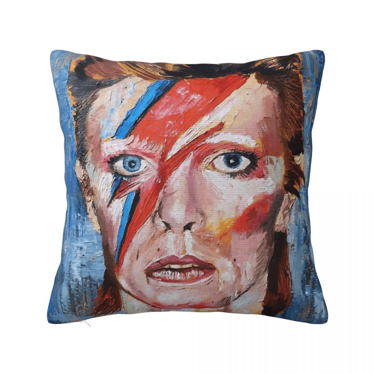 Helenal Unisex D-Davids B-Bowied Pillowcase Printed Polyester Cushion Cover Decor Pillow Case Cover Home Zipper 45*45Cm