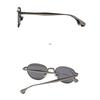 Women's sunglasses, men's and women's retro sunglasses, metal round frame sunglasses.