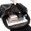 Rucsac-Geantă din Piele Ecologică Texturată cu Buzunar Frontal cu Clapetă Mâner Superior Rucsac Casual de Zi pentru Femei