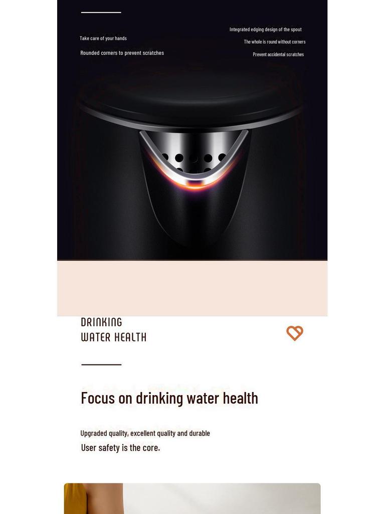 Originaler 2,5-Liter-Wasserkocher mit Wärmespeicherung, Verbrühungsschutz und Trockenbrandschutz.