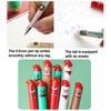 4Pcs Christmas Erasable Pens Santa Snowman Reindeer Patterns Gel Pens 0.5mm Refillable Writing Pens School Office Supplies