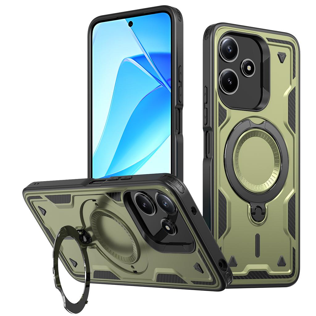 Magnetic Case For Xiaomi Redmi 13 4G/5G/Redmi 12 4G/5G (Global)/Note 13R 5G/Note 12R 5G/Poco M6 4G/M6 Pro 5G/M6 Plus 5G Phone Cover