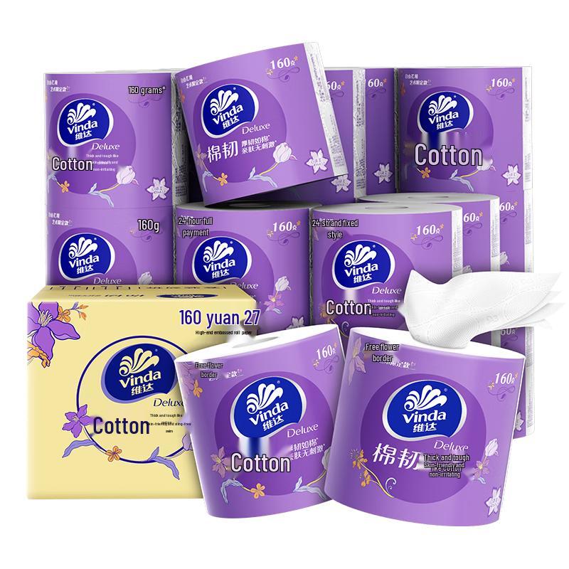 Vinda Cotton Tough 4-Ply Toilet Paper