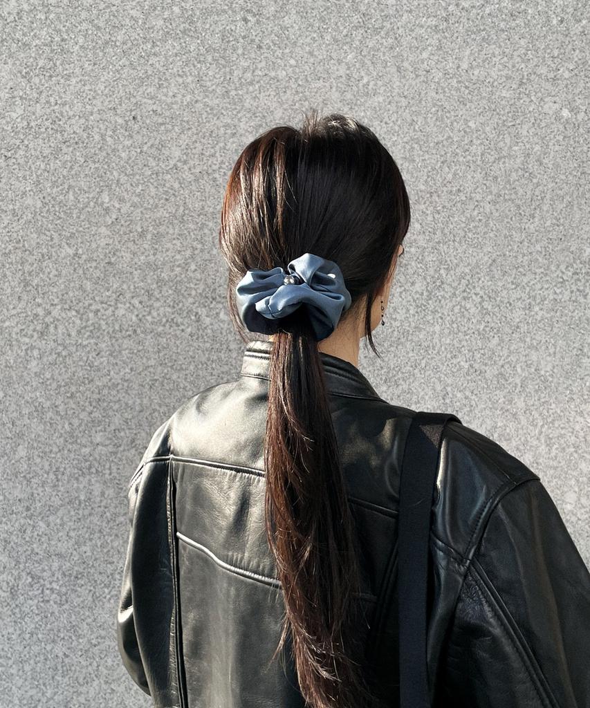 Ourthings Classic Blue Scrunchie
