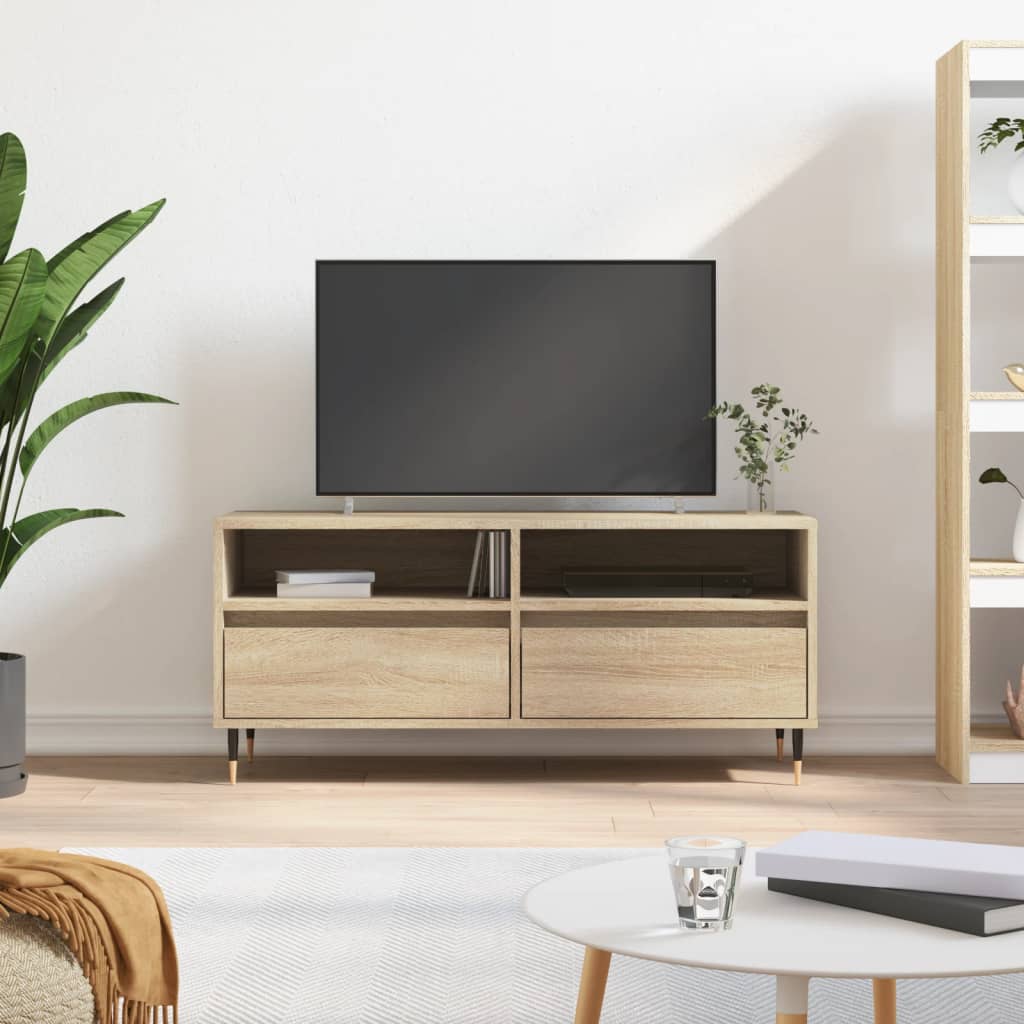 Szafka Pod Tv, Dąb Sonoma, 100X34,5X44,5 Cm