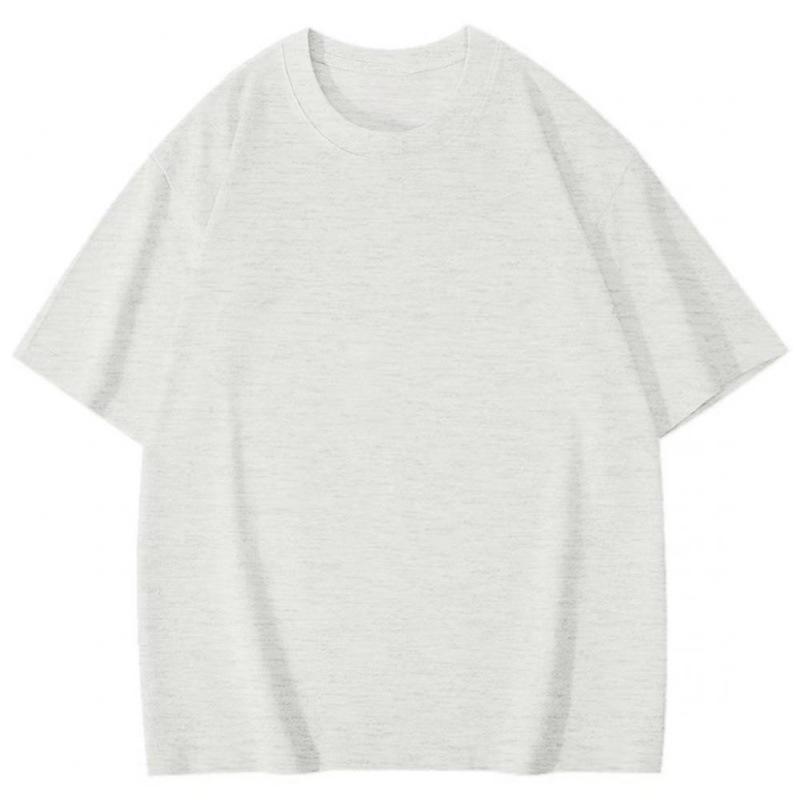 280G Heavy Cotton Short-Sleeve Dropped Shoulder Solid Color T-Shirt for Couples