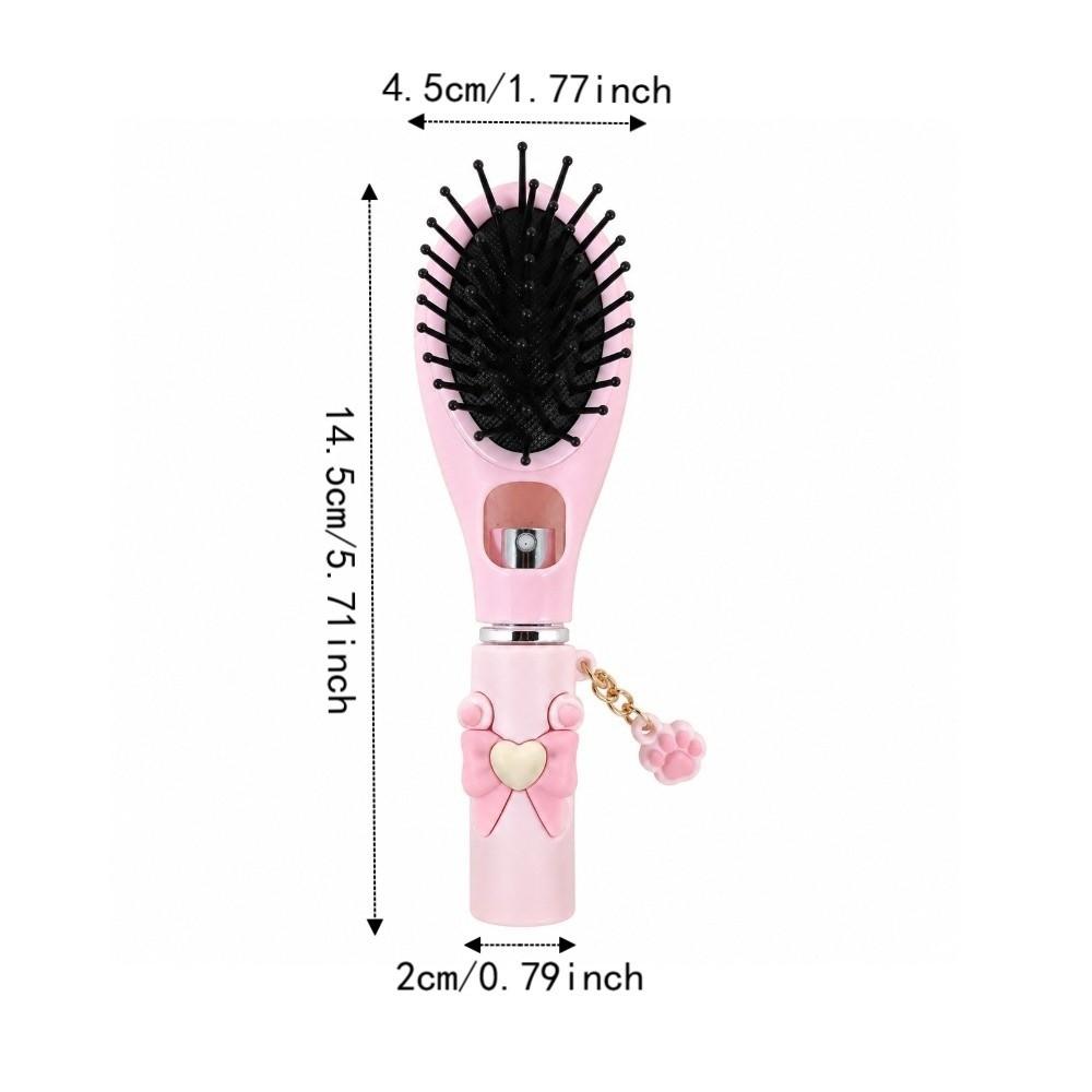 Multi-Function Refillable Spray Hair Brush Hair Care 2-In-1 Misting Hair Brush Gift