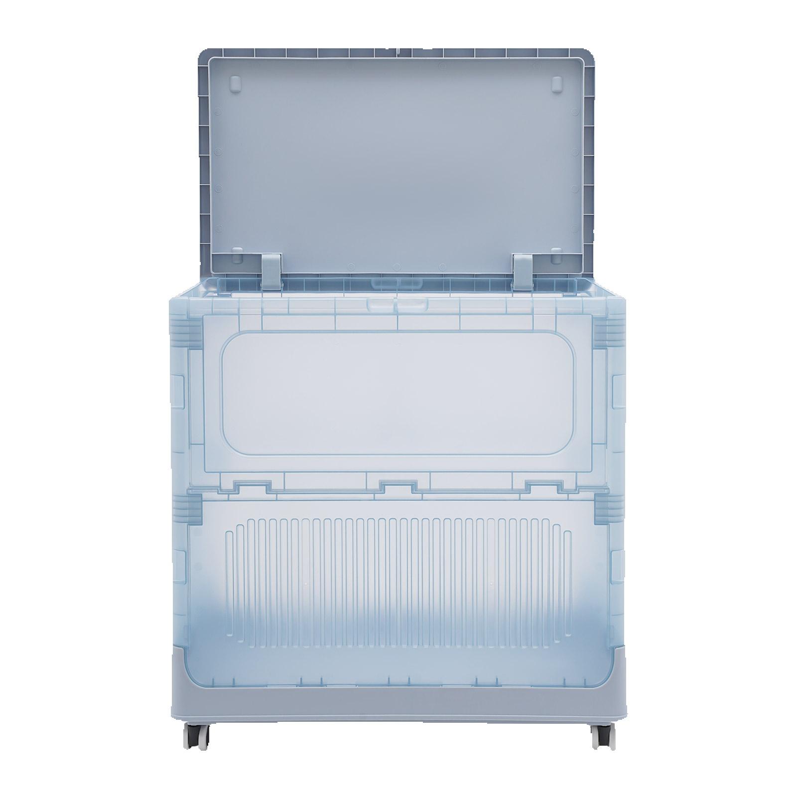 

Корзина для белья большой вместимости, Корзина для белья на колесиках, Складная корзина для белья Инжекционно-формованный HIPS и PP для семей Синий синий