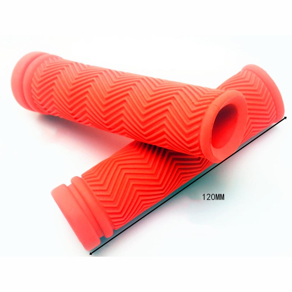 1 Pair Bike Handlebar Grip Non-slip Rubber Textured Bicycle Grip For Mountain Road Bike Parts Dropship