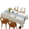 Tablecloth Ins European And American Style Lace Cotton And Linen Fabric Striped Simple Square Dining Table Mat Coffee Table Tablecloth Ins Style