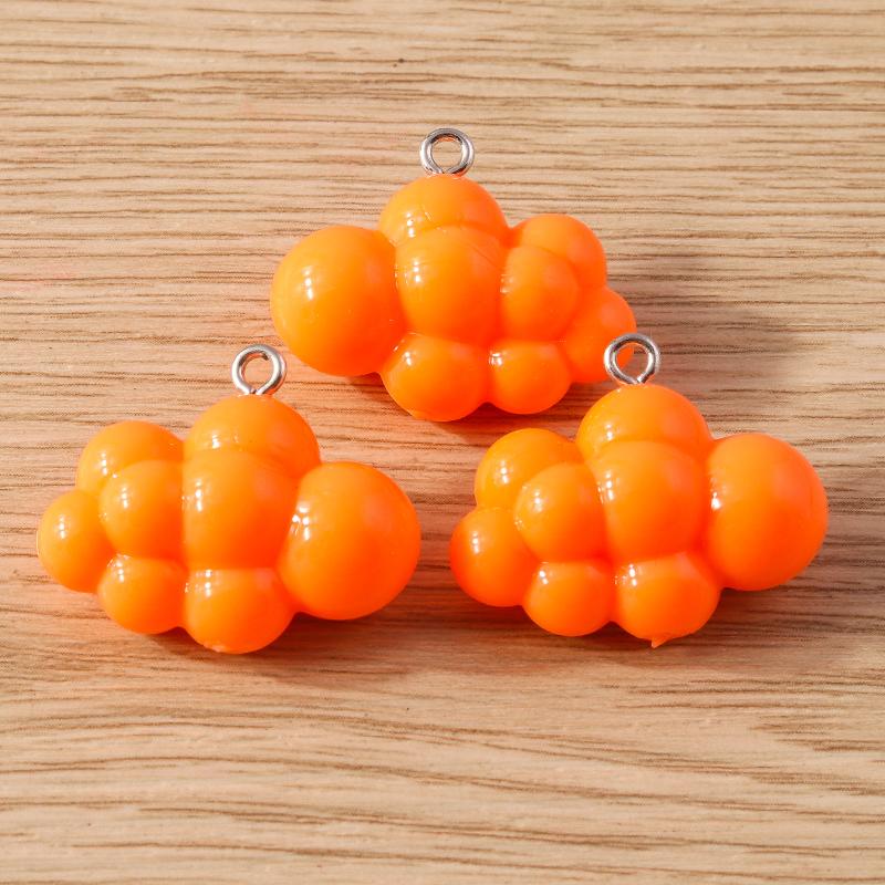 10pcs 26x21mm Cute Colorful Resin Clouds Charms Pendants for Jewelry Making Earrings Necklaces Bracelets DIY Crafts Accessories