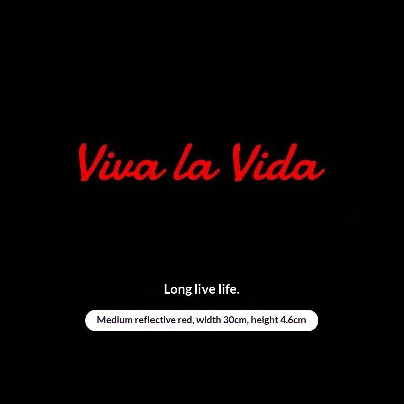 Viva La Vida Cool Stickers For Car Bumper And Door Motorcycle Helmet Street Racing Waterproof Decals