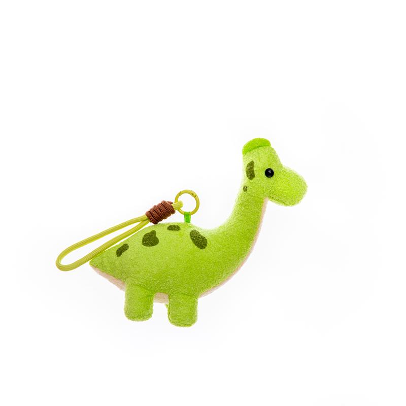17cm Dinosaurussen Pluche Hanger Gevuld Cartoon Dier Sleutelhanger Tyrannosaurus Rex Tanystropheus Sleutelhanger Kinderen Kerst Verjaardag Cadeaus yellow
