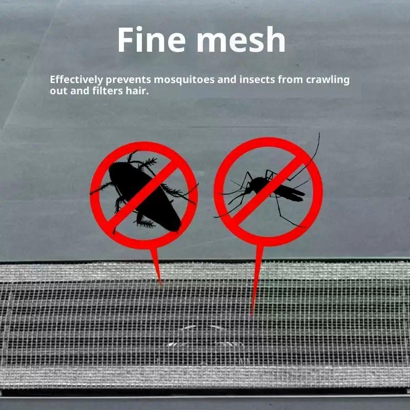 Self-Adhesive Floor Drain Stickers Cutable Shower Drain Hair Catcher Disposable Mesh Sink Strainer Filter Screen Sticker