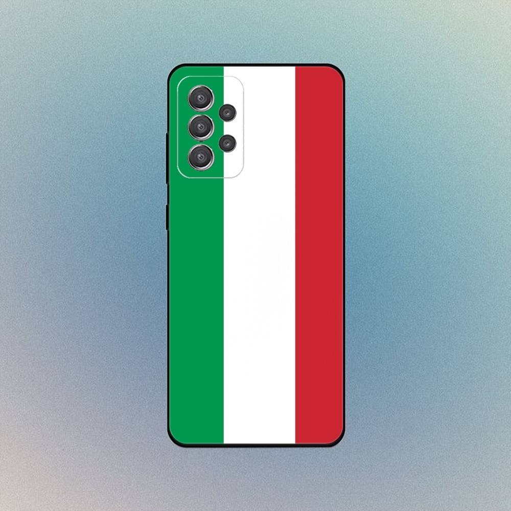 Map Italy Flag Phone Case For Samsung S25,S24,S21,S22,S23,S30,Ultra,S20,Plus,Fe,Lite,Note,10,9,5G Black Cover