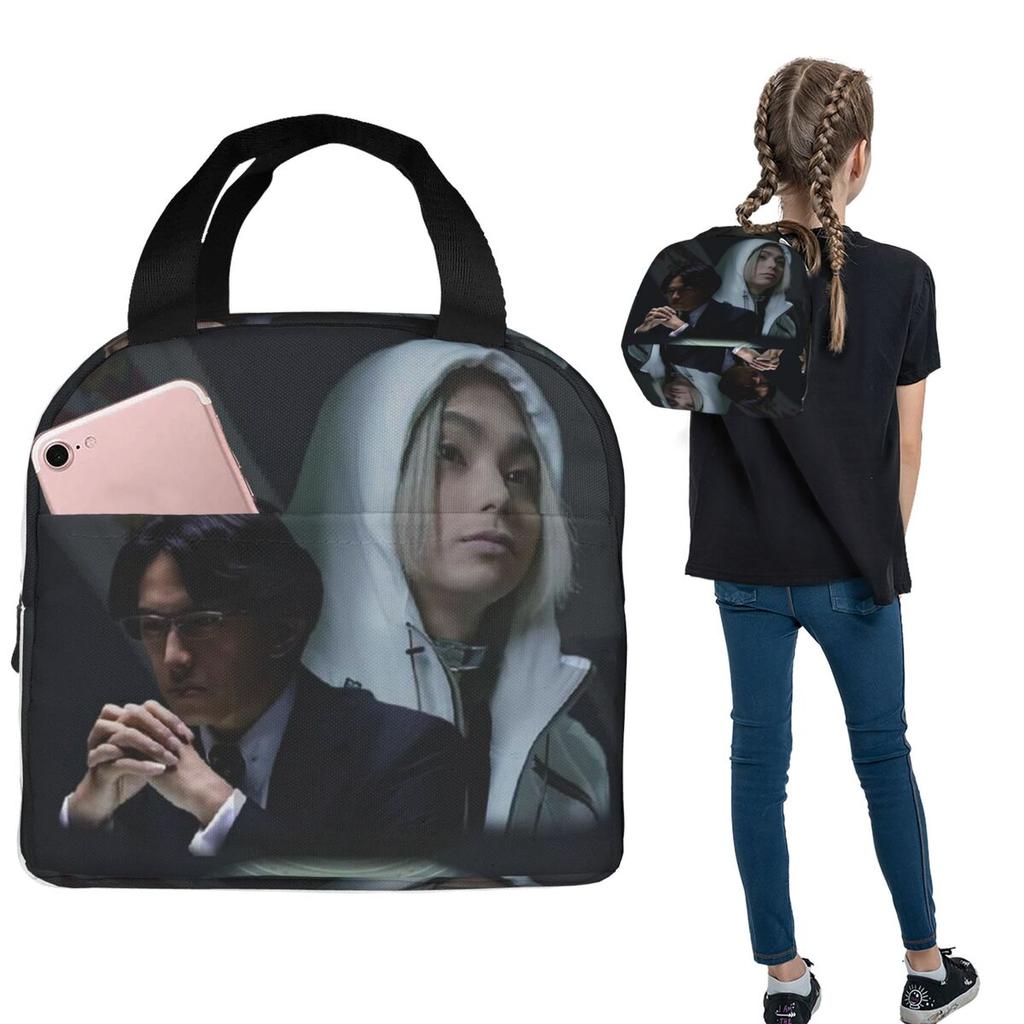 Alice In Borderlanded Poker Thriller Drama Insulated Lunch Bag for Women Kids Portable Food Boxes Thermal Lunch Box Tote