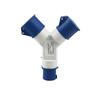 KRE IP44 Wasserdichter Industriestecker Dreiwege-Y-Typ-Steckdose 16A 32A 3 4 5 Pin Verdrahtung und Drehstromanschluss 1013