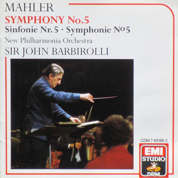 

CD MAHLER BARBIROLLI Symphony 5 CDM7691862 EMI Studio DRM 1988 Japan Classical Used