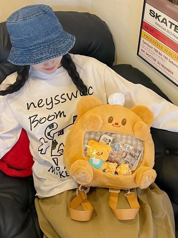 Plush Teddy Bear Backpack For Kids And Teens With Multiple Pockets For Daily Use