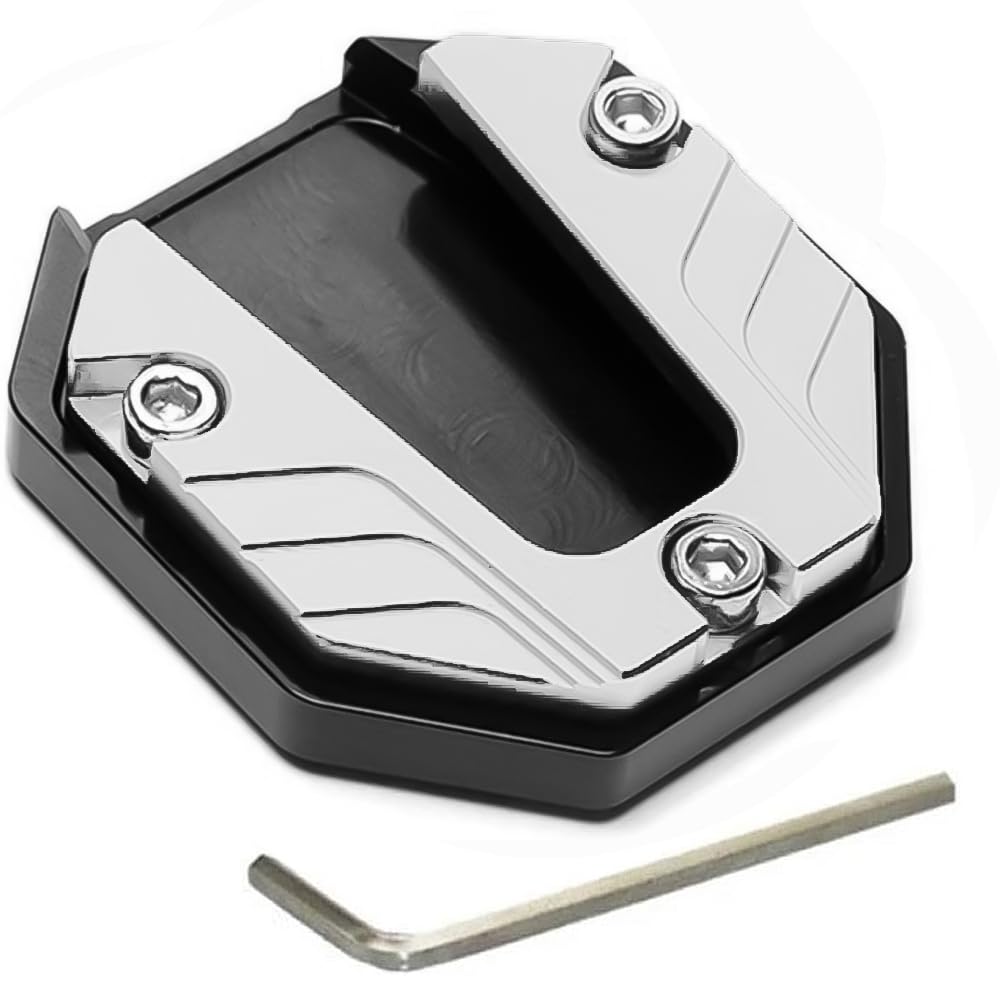 LIKENNY Motorcycle Universal Side Stand Plate Alloy Dress Up Parts