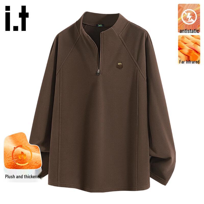 Fingercroxx Men s Warm Fleece Half-Zip Base Layer XXL