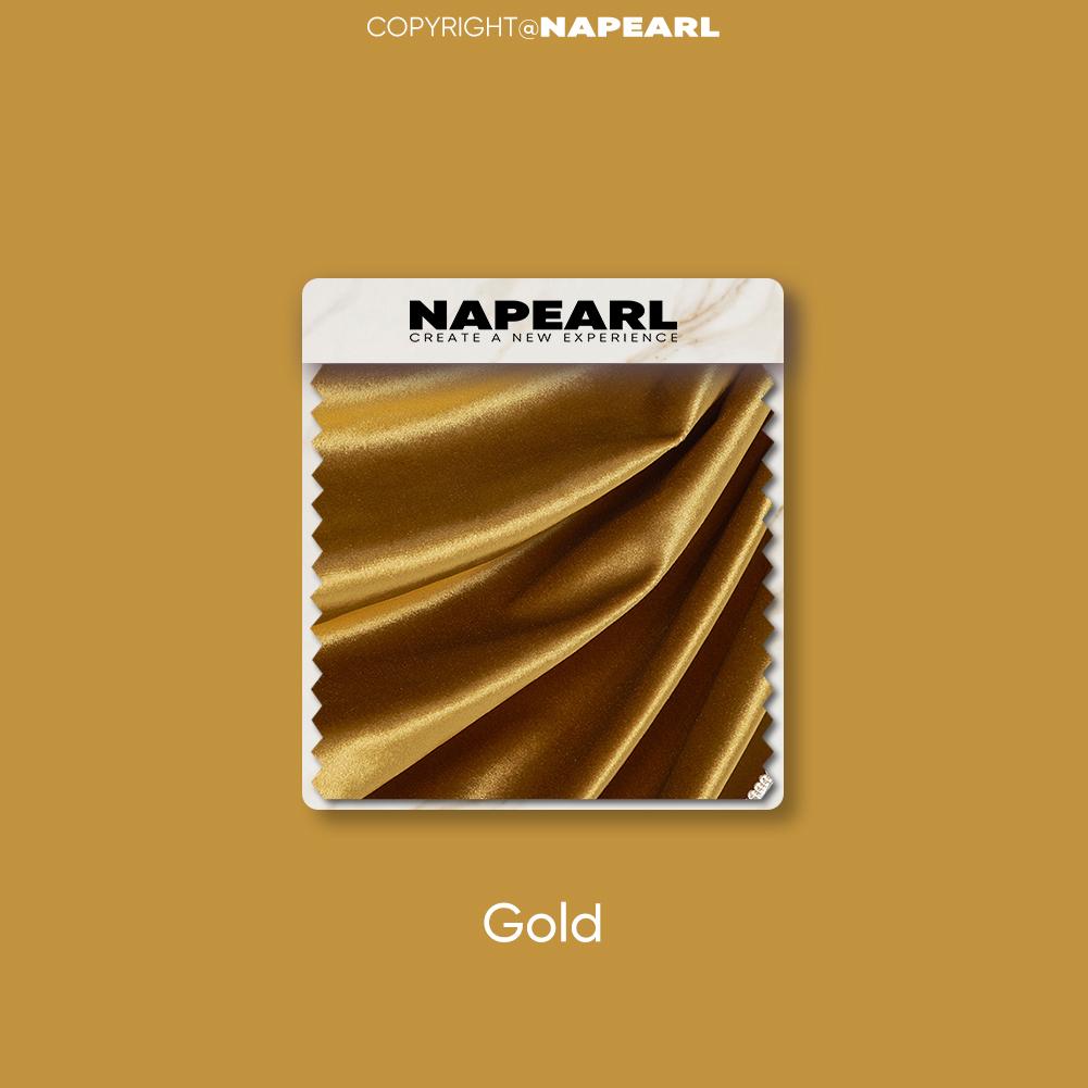 1PC NAPEARL Golden Luxurious Lace Trimmed Velvet Curtain Head for Small Window Decor 70x42cm