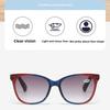 Fashion Large Frame Progressive Color Presbyopia Glasses Women Outdoor Sunshade HD Reading Sunglasses UV Protection