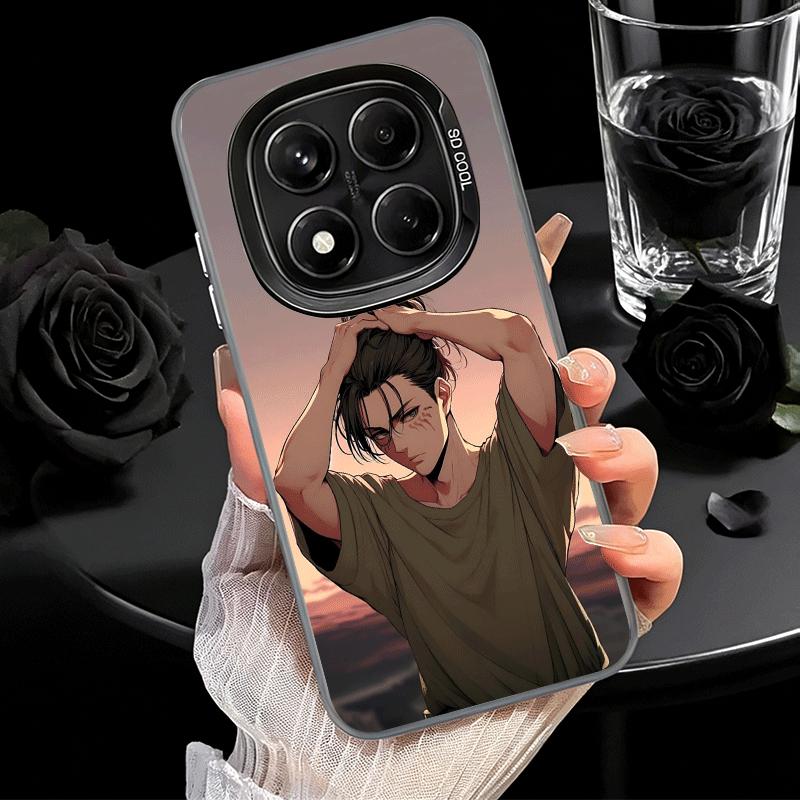 A-Attack On T-Titan Eren Yeager Soft Phone Case for Samsung Galaxy S24 S25 FE S26 Edge S23 Ultra S22 Plus S21 + Shockproof Cover