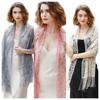 Embroidery Lace Scarf Shawl Floral Triangular Veil Shawl For Women Party Scarf Wedding Poncho Stoles Ladies Headband Wraps
