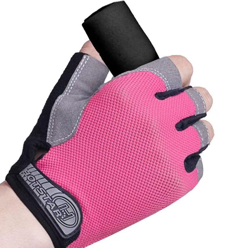 Unisex Halbfinger Atmungsaktive Rutschfeste Handschuhe für Outdoor-Fitness, Radfahren und Klettern.