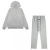 2026 Mikina s kapucí Černá S flockovaným písmenem FOG Line ESSENTIALS Unisex