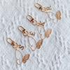 1PC Alphabet Luxury A-Z Fashionable Keychain Vintage Alloy Artistic Gold Hollow Butterfly Elegant